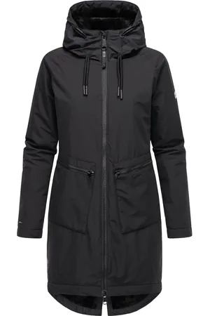 Ragwear Kurzmantel »Kurzmantel Holstic«, Wasserdichter Damen Wintermantel mit Kunstfell am Kragen