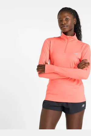 New Balance Laufshirt »Sport Essentialspace Dye Quarter Zip PINK TAFFY«