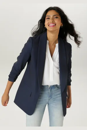 Aniston Longblazer, mit modischem Reverskragen und gerafften Ärmeln - NEUE KOLLEKTION