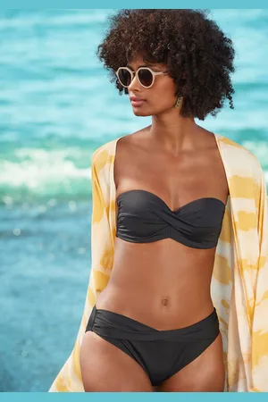 QS by s.Oliver Bandeau-Bikini-Top »Spain«, in unifarben mit Wickeloptik