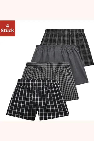 AUTHENTIC LE JOGGER Webboxer, (Packung, 4 St.), vier unterschiedliche Dessins