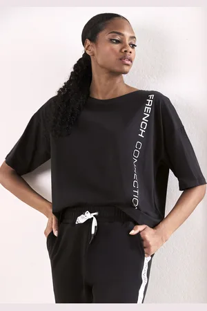French Connection T-Shirt, mit weiten Ärmeln und Logodruck