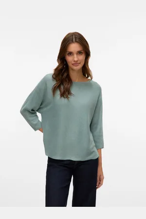 VERO MODA 3/4 Arm-Pullover »VMNORA 3/4 BOATNECK BLOUSE NOOS«