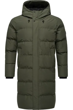Ragwear Steppmantel »Wintermantel Nordwey«, Wasserdichter Herren Wintermantel mit verstellbarer Kapuze