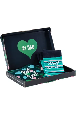 Apollo Socken »Geschenkbox Super-Dad oder Best Dad«, (3er Pack), verschiedenfarbige Designs, perfekt zum Vatertag oder Geburtstag