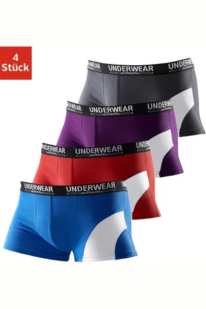 Authentic Underwear Boxer »Boxershorts für Herren«, (Packung, 4 St.), mit kontrastfarbenen Einsatz