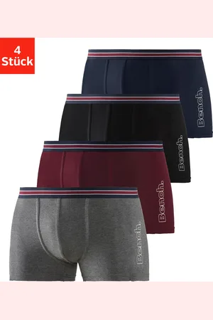 Bench Boxer »Boxershorts für Herren«, (Packung, 4 St.), mit seitlichem Logo Druck