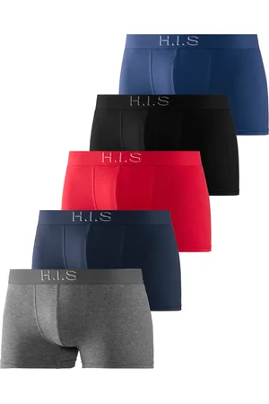H.I.S Boxer »Boxershorts für Herren«, (Packung, 5 St.), Logo Webbund mit 3D Effekt