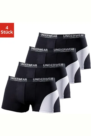 Authentic Underwear Boxer »Boxershorts für Herren«, (Packung, 4 St.), mit kontrastfarbenen Einsatz