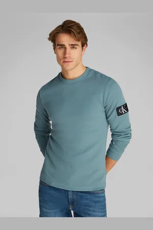 Calvin Klein Langarmshirt »BADGE WAFFLE LS TEE«, mit Logopatch