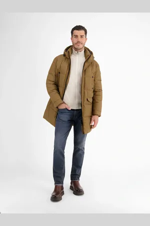 Lerros Steppjacke » Lange Steppjacke im Parka-Design, dick gefüttert«, mit Kapuze, Wasser- und windabweisend, atmungsaktiv