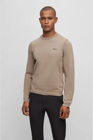HUGO BOSS Rundhalspullover »Ever-X_CN«, mit Rundhalsausschnitt