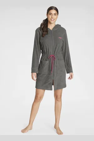 KangaROOS Damenbademantel »Kira, ideal für Sauna & Spa, Hotelbademantel, Morgenmantel«, (1 St.), mit Bindekordel, kurz, Bademäntel für Damen, XS-3XL