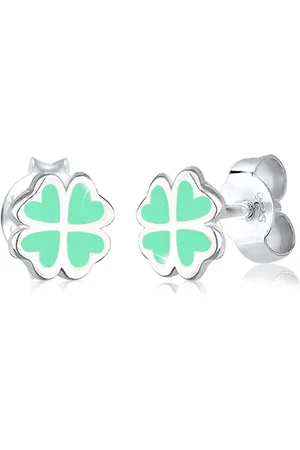 Elli Paar Ohrstecker »Ohrringe Ohrstecker Kinder Kleeblatt 925 Sterling Silber«