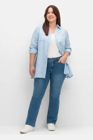 Sheego Bootcut-Jeans »Bootcut-Jeans SUSANNE ideal bei viel Bauch und schmalen Beinen«