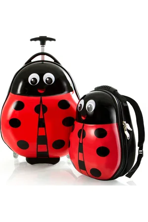 Heys Kinderkoffer »Travel Tots, Marienkäfer«, (Set, 2 St.), 2 Rollen, x Joachim Llambi Kindertrolley Kinder Reisegepäck