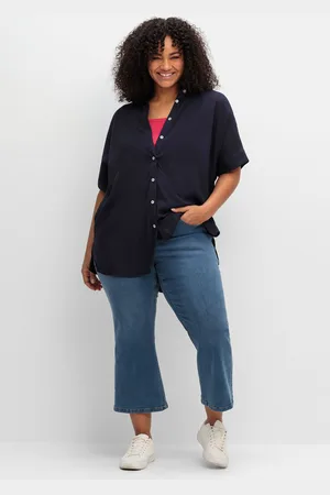 Sheego Stretch-Jeans »Bootcut-Jeans in 7/8-Länge, mit Bodyforming-Effekt«