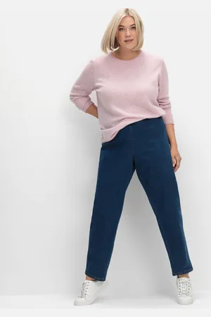 Sheego Stretch-Jeans »Jeans in Karottenform, mit Stretchbund«