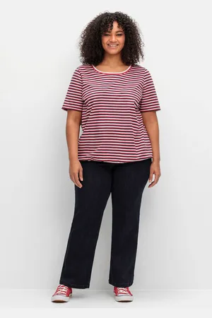 Sheego Stretch-Jeans »Weite Jeans mit Schlupfbund im Curvy-Schnitt ELLA«