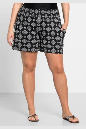 Sheego Shorts »Strandshorts mit Smokbund und zwei Taschen«