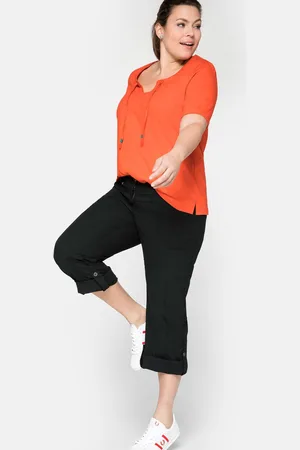 Sheego Cargohose »Hose mit Krempelfunktion«