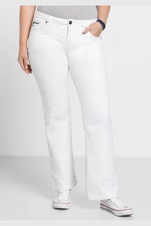 Sheego Bootcut-Jeans »Jeans in 5-Pocket-Form, mit Used-Effekten«