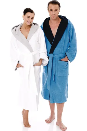 Egeria Unisex-Bademantel »Cairo, ideal für Sauna & Spa, Hotelbademantel, Morgenmantel«, (1 St.), mit Kapuze, Doubleface Optik