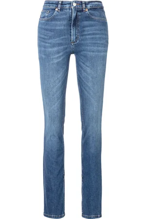HUGO BOSS Slim-fit-Jeans »Rosa High Rise Bootcut Premium Damenmode«, mit Leder-Badge