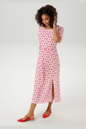 Aniston Sommerkleid, allover mit Blüten bedruckt - NEUE KOLLEKTION