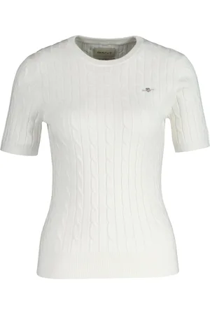 GANT T-Shirt »T-Shirt STRETCH COTTON CABLE C-NECK 1er Pack«