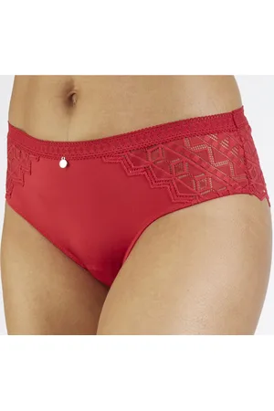 QS by s.Oliver Slip »Romane«, mit graphischer Spitze in transparenter Optik