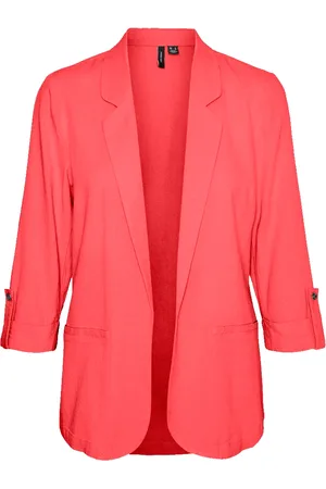 VERO MODA Kurzblazer »VMJESMILO 3/4 LOOSE BLAZER WVN GA NOOS«, mit Leinen