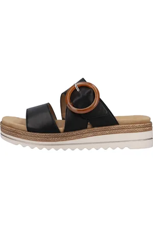 Remonte Pantolette, Keilabsatz, Sommerschuh, Schlappen mit Zierschnalle