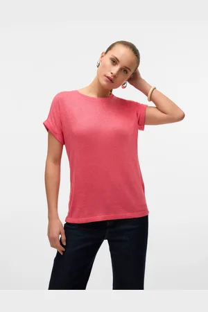 VERO MODA Kurzarmpullover »VMBRIANNA SS O-NECK PULLOVER BOO REP«