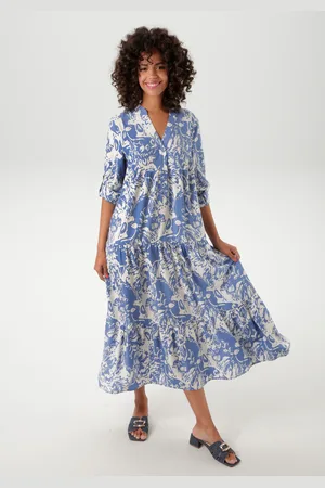 Aniston Maxikleid, mit großflächigem. grafischen Blumendruck - NEUE KOLLEKTION