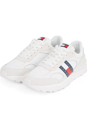 Tommy Hilfiger Plateausneaker »TJM TECHNICAL RUNNER ESS«, Freizeitschuh, Halbschuh, Schnürschuh mit gepolstertem Schaftrand