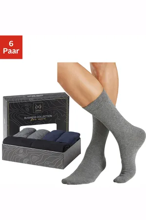 john devin Businesssocken, (Packung, 6 Paar), lange Form, wertig in Box verpackt