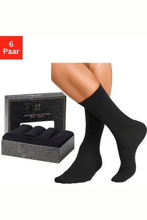john devin Businesssocken, (Packung, 6 Paar), lange Form, wertig in Box verpackt