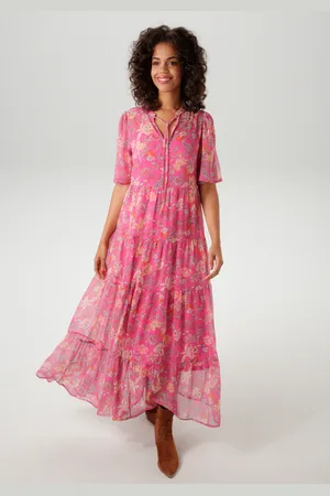 Aniston Sommerkleid, mit fantasievollem Blumen- und Paisley-Druck - NEUE KOLLEKTION