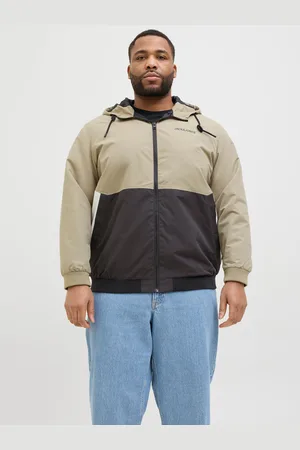 JACK & JONES Bomberjacke »JJERUSH HOOD BOMBER NOOS PLS«, mit Kapuze, mit Logo Schriftzug