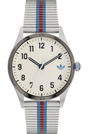 adidas Quarzuhr »CODE FOUR«, Armbanduhr, Damenuhr, Herrenuhr, unisex, analog, Edelstahlarmband
