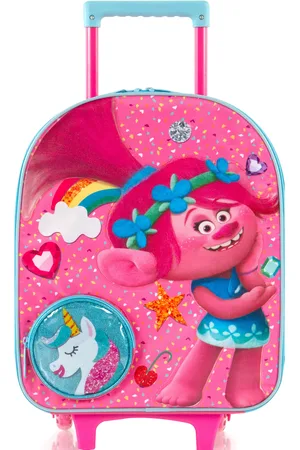 Heys Kinderkoffer »Trolls, Rosa«, 2 Rollen, x Joachim Llambi Kindertrolley Kinder Reisegepäck
