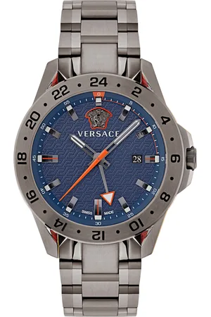 VERSACE Quarzuhr »SPORT TECH GMT«, Armbanduhr, Herrenuhr, Saphirglas, Datum, Swiss Made, Leuchtzeiger