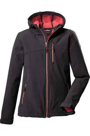 Killtec Softshelljacke »Girls Softshelljacke«, Wasserabweisend, verstellbare Kapuze u Ärmel, Fleece-Innenfutter