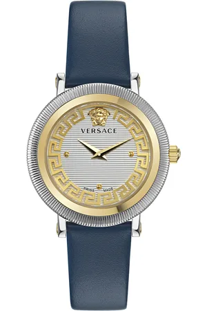 VERSACE Quarzuhr »GRECA FLOURISH«, Armbanduhr, Damenuhr, Saphirglas, Swiss Made, analog