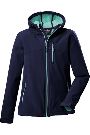 Killtec Softshelljacke »Girls Softshelljacke«, Wasserabweisend, verstellbare Kapuze u Ärmel, Fleece-Innenfutter