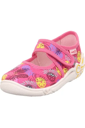 Superfit Hausschuh »BELINDA WMS: mittel«, Kindergartenschuh mit süßem Print, Größenschablone zum Download