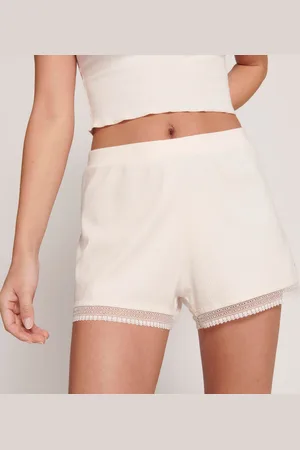 Sloggi Relaxshorts »GO Ribbed Short«, weiche Rippware mit Spitzenbesatz