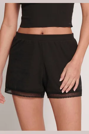 Sloggi Relaxshorts »GO Ribbed Short«, weiche Rippware mit Spitzenbesatz