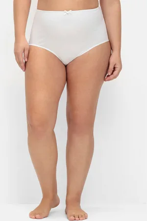 Sheego High-Waist-Slip »Dreierpack Taillenslips im 3er-Pack,mit Zierschleife vorn«, (3 St., 3er-Pack), im 3er-Pack,mit Zierschleife vorn